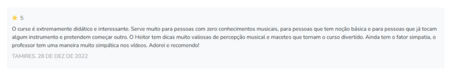 Curso de Piano - Depoimento 5